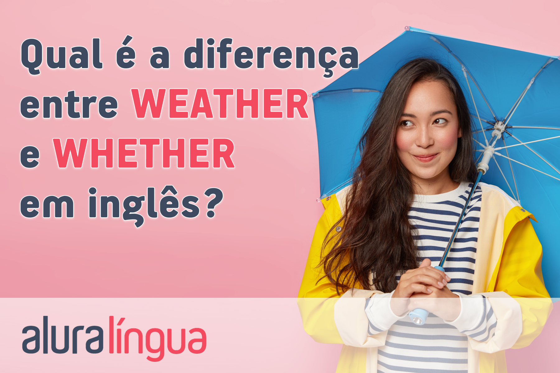 Qual é a diferença entre WEATHER e WHETHER em inglês? #inset